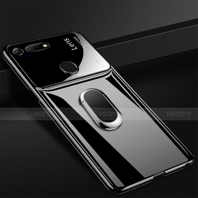 Custodia Plastica Rigida Cover Opaca con Magnetico Anello Supporto P02 per Huawei Honor V20