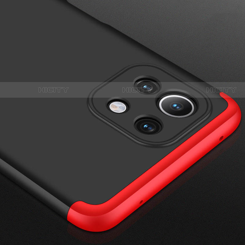 Custodia Plastica Rigida Cover Opaca con Magnetico Anello Supporto P02 per Xiaomi Mi 11 5G