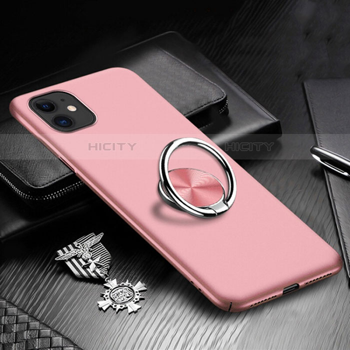 Custodia Plastica Rigida Cover Opaca con Magnetico Anello Supporto P03 per Apple iPhone 11