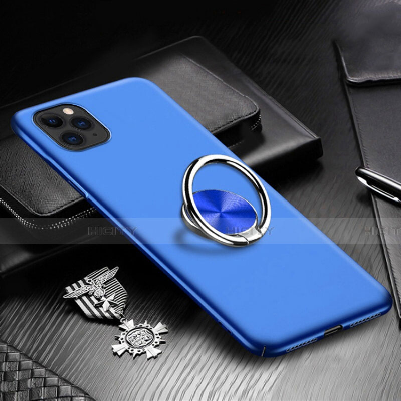 Custodia Plastica Rigida Cover Opaca con Magnetico Anello Supporto P03 per Apple iPhone 11 Pro