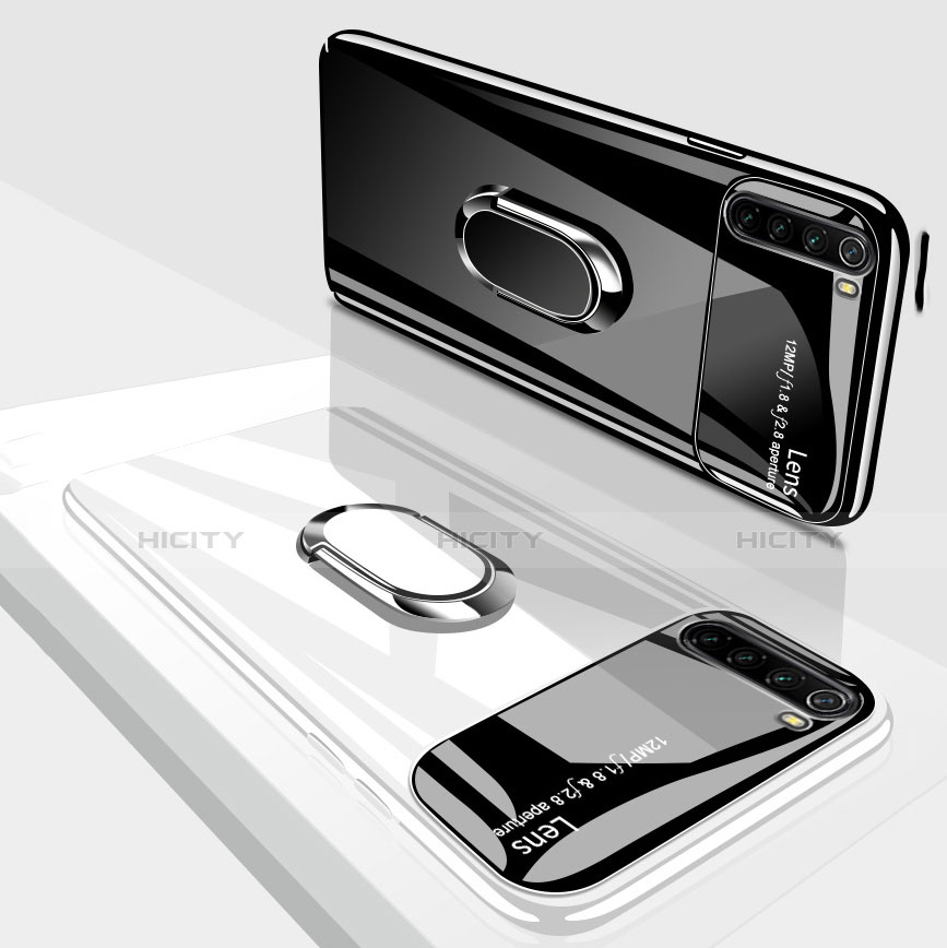 Custodia Plastica Rigida Cover Opaca con Magnetico Anello Supporto P03 per Xiaomi Redmi Note 8T