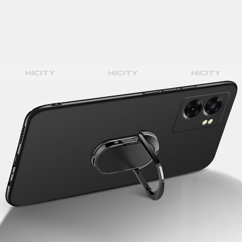 Custodia Plastica Rigida Cover Opaca con Magnetico Anello Supporto per OnePlus Nord N300 5G