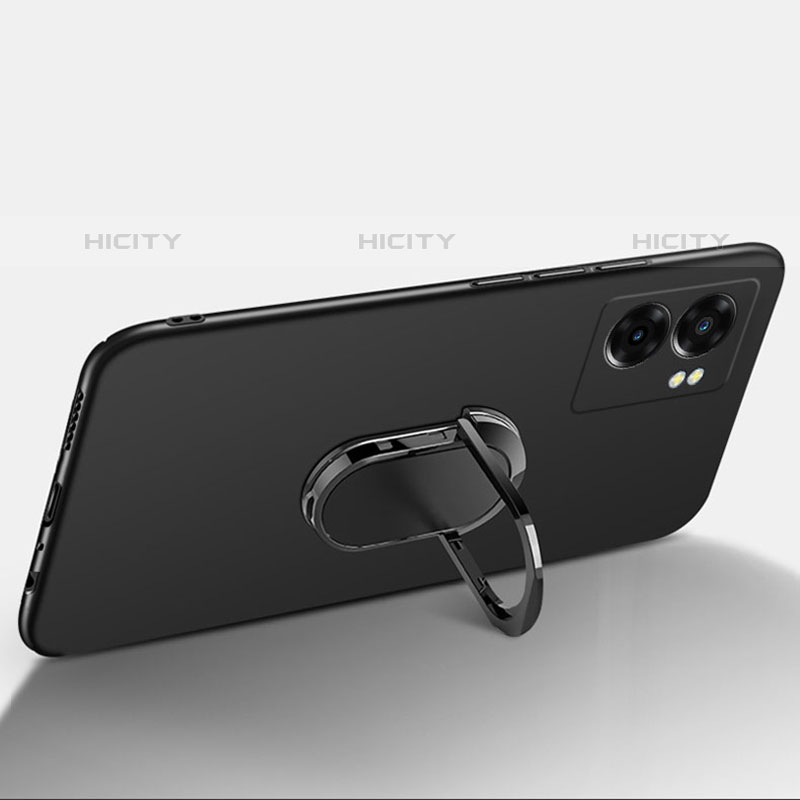 Custodia Plastica Rigida Cover Opaca con Magnetico Anello Supporto per Oppo Reno7 SE 5G