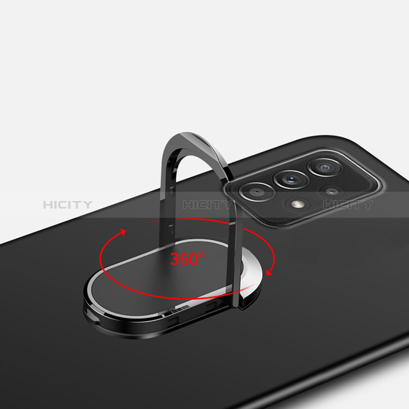 Custodia Plastica Rigida Cover Opaca con Magnetico Anello Supporto YK1 per Samsung Galaxy A52s 5G
