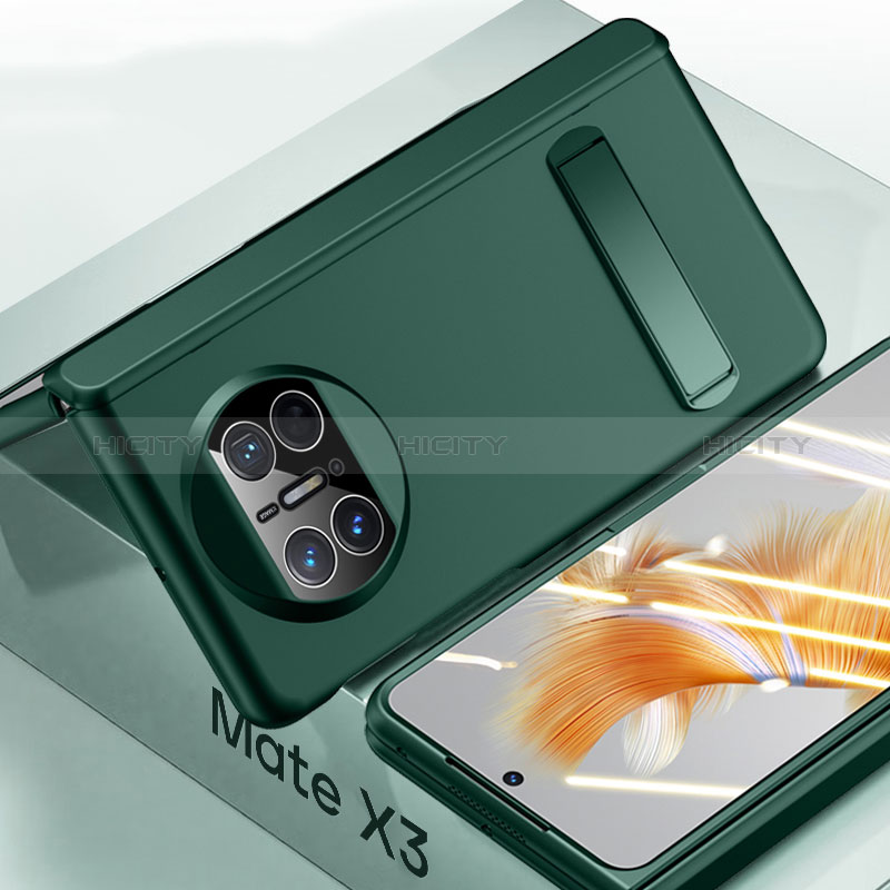 Custodia Plastica Rigida Cover Opaca con Supporto QK1 per Huawei Mate X3