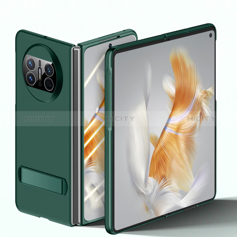 Custodia Plastica Rigida Cover Opaca con Supporto QK4 per Huawei Mate X3