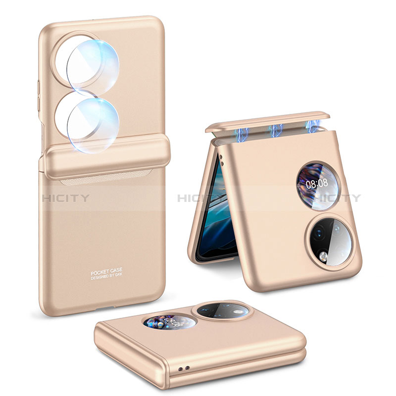 Custodia Plastica Rigida Cover Opaca Fronte e Retro 360 Gradi AC3 per Huawei P60 Pocket