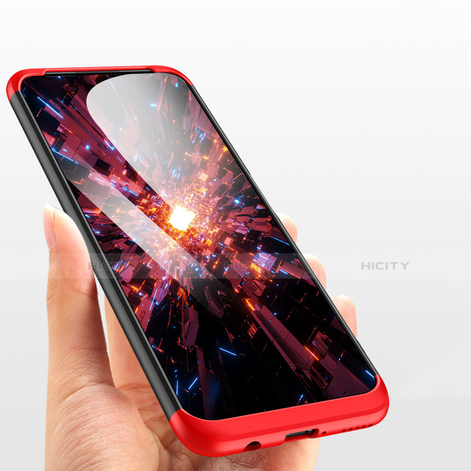 Custodia Plastica Rigida Cover Opaca Fronte e Retro 360 Gradi con Anello Supporto per Huawei Nova 7i