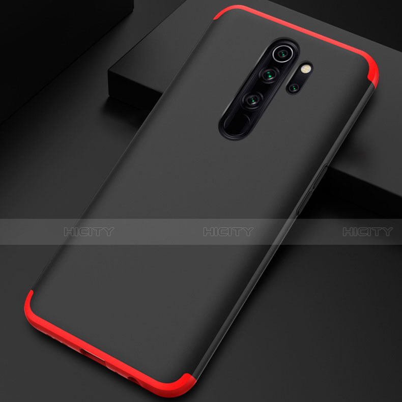 Custodia Plastica Rigida Cover Opaca Fronte e Retro 360 Gradi con Anello Supporto per Xiaomi Redmi Note 8 Pro