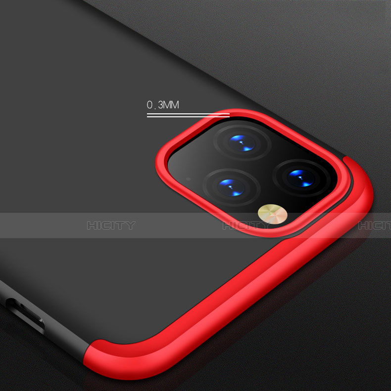 Custodia Plastica Rigida Cover Opaca Fronte e Retro 360 Gradi con Anello Supporto R01 per Apple iPhone 11 Pro