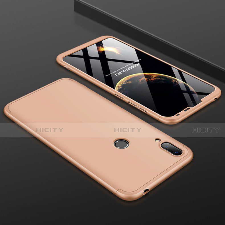 Custodia Plastica Rigida Cover Opaca Fronte e Retro 360 Gradi M01 per Huawei Enjoy 9 Oro