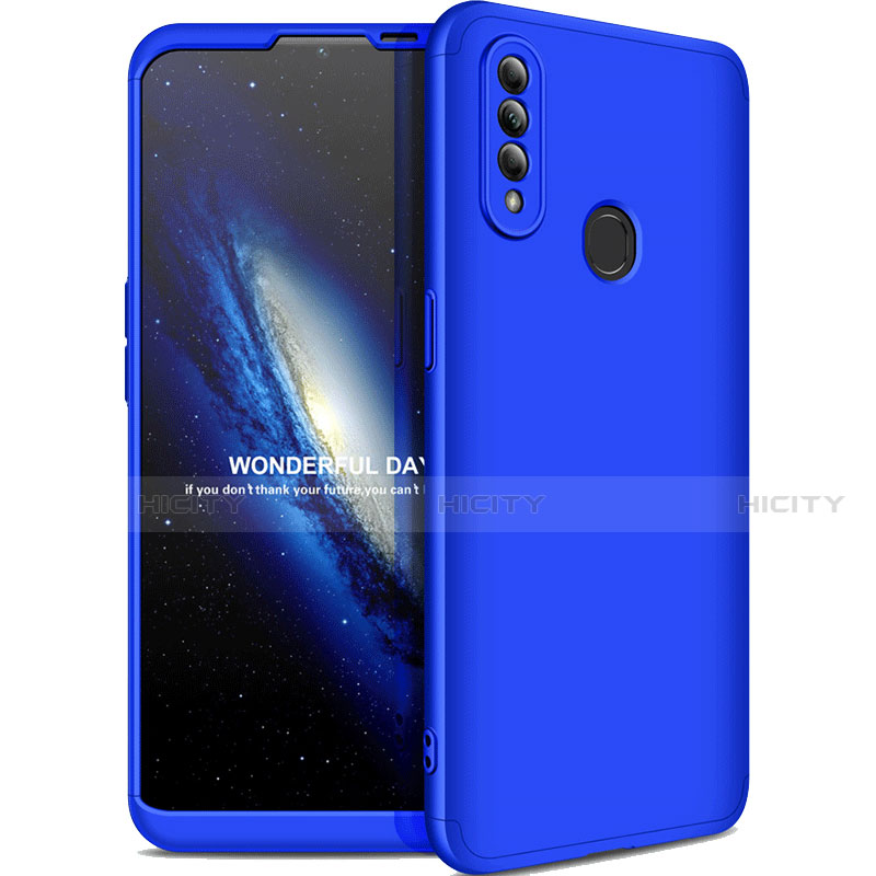 Custodia Plastica Rigida Cover Opaca Fronte e Retro 360 Gradi M01 per Oppo A8 Blu