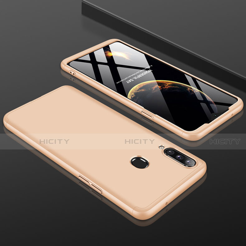 Custodia Plastica Rigida Cover Opaca Fronte e Retro 360 Gradi M01 per Samsung Galaxy A20s Oro