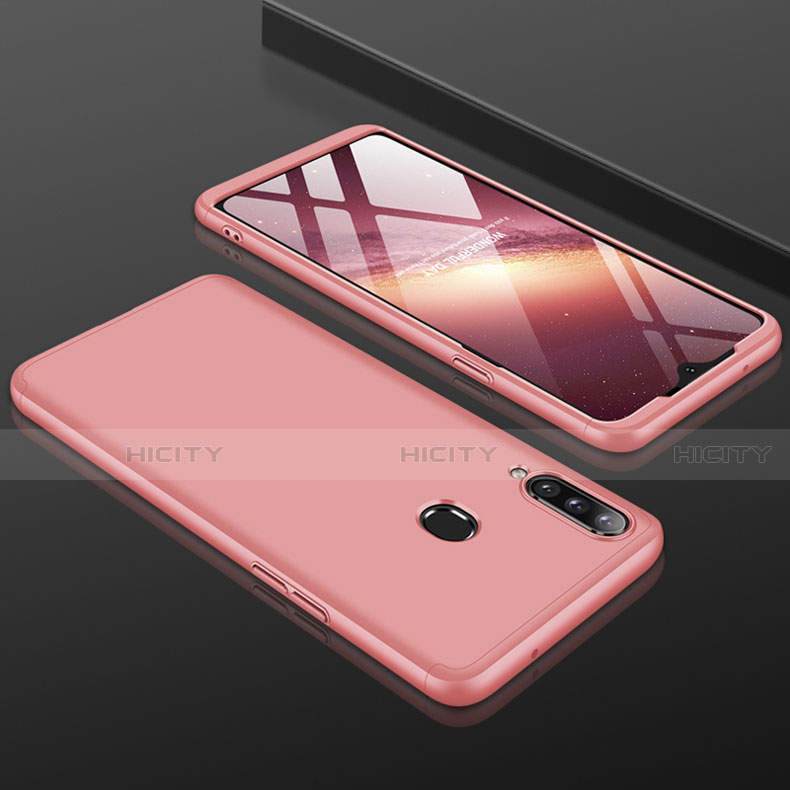 Custodia Plastica Rigida Cover Opaca Fronte e Retro 360 Gradi M01 per Samsung Galaxy A20s Oro Rosa