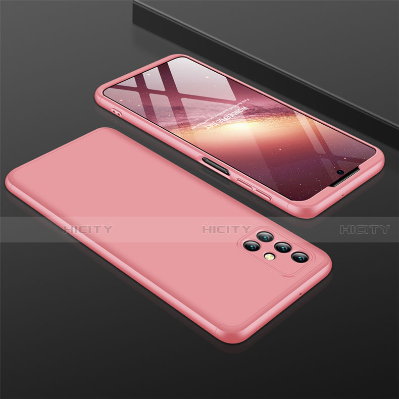 Custodia Plastica Rigida Cover Opaca Fronte e Retro 360 Gradi M01 per Samsung Galaxy M31s Oro Rosa