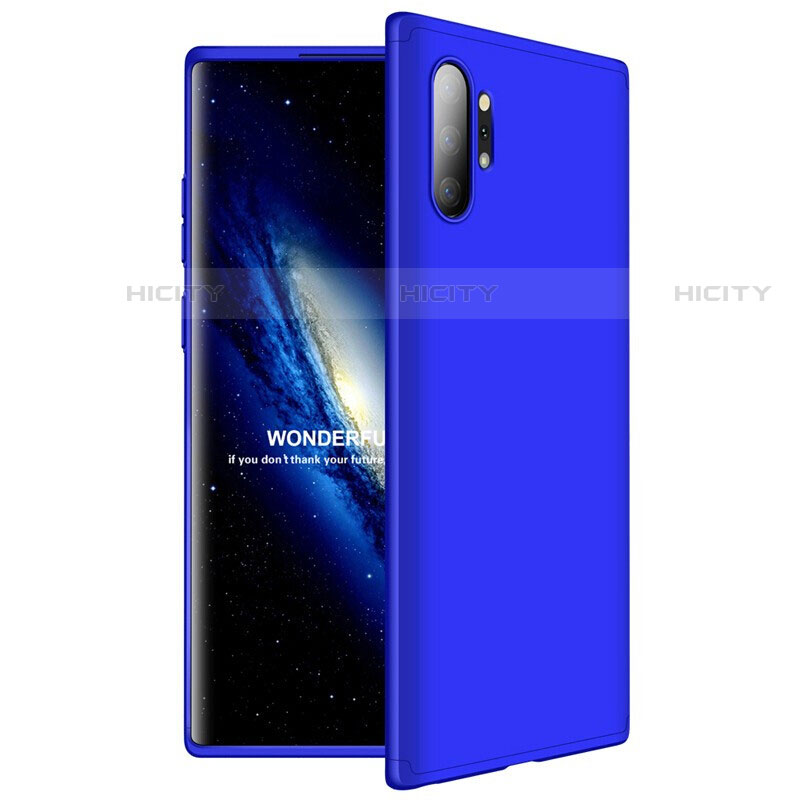 Custodia Plastica Rigida Cover Opaca Fronte e Retro 360 Gradi M01 per Samsung Galaxy Note 10 Plus 5G Blu