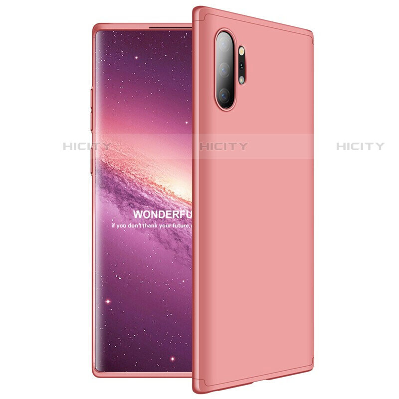 Custodia Plastica Rigida Cover Opaca Fronte e Retro 360 Gradi M01 per Samsung Galaxy Note 10 Plus 5G Oro Rosa