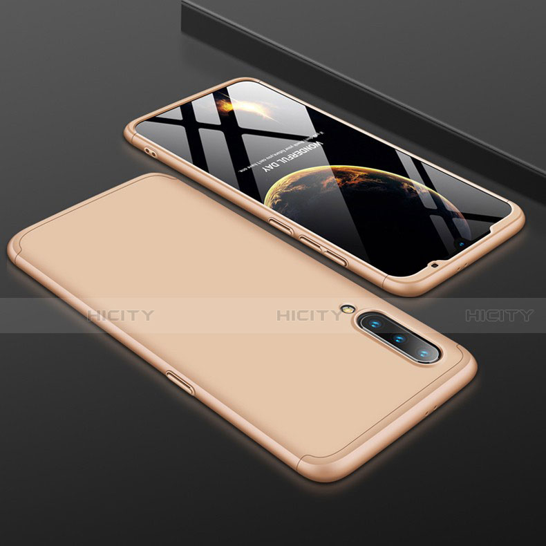 Custodia Plastica Rigida Cover Opaca Fronte e Retro 360 Gradi M01 per Xiaomi Mi 9 Pro 5G Oro