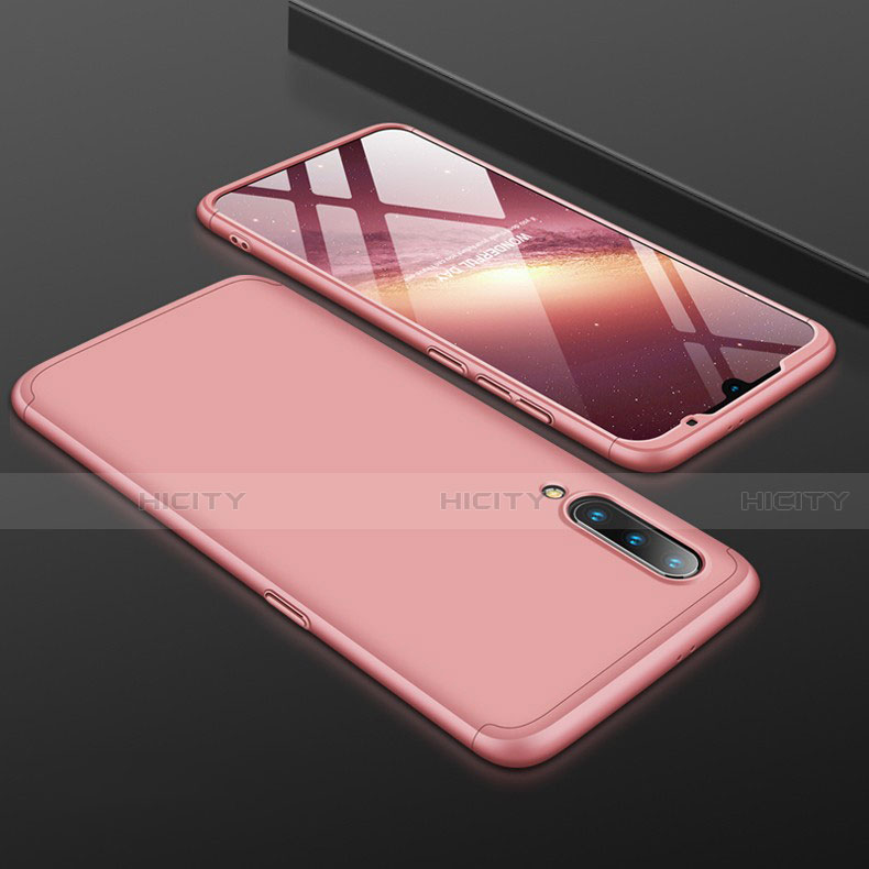 Custodia Plastica Rigida Cover Opaca Fronte e Retro 360 Gradi M01 per Xiaomi Mi A3 Lite Oro Rosa