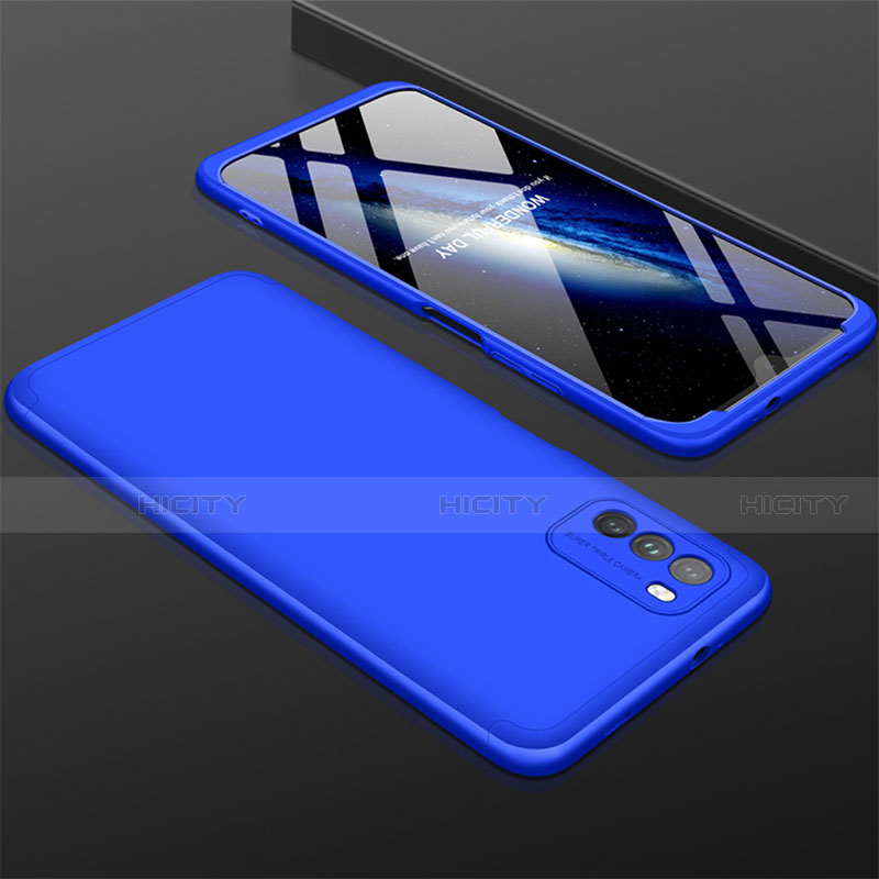 Custodia Plastica Rigida Cover Opaca Fronte e Retro 360 Gradi M01 per Xiaomi Poco M3 Blu