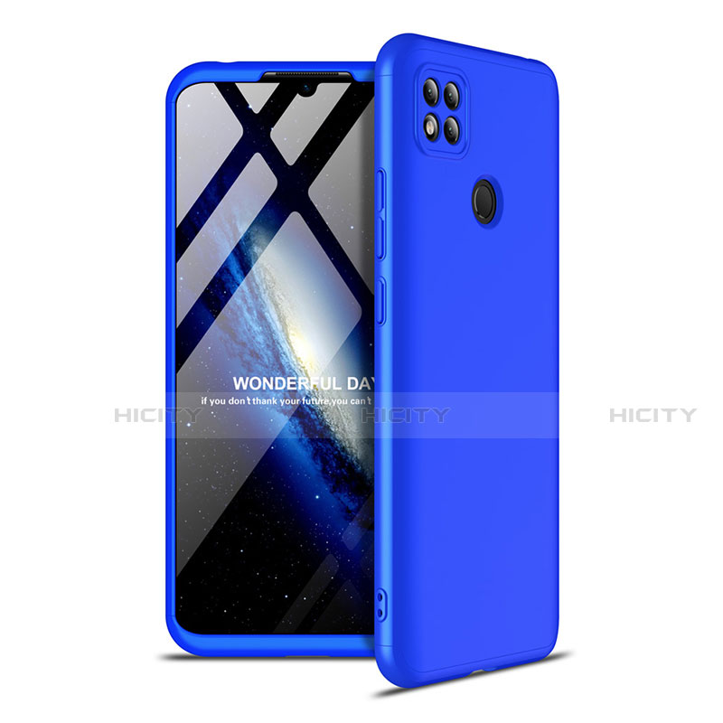 Custodia Plastica Rigida Cover Opaca Fronte e Retro 360 Gradi M01 per Xiaomi Redmi 9C NFC Blu