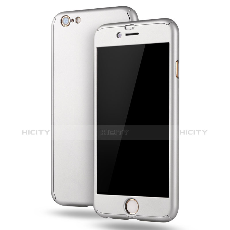 Custodia Plastica Rigida Cover Opaca Fronte e Retro 360 Gradi M02 per Apple iPhone 6S Plus Bianco