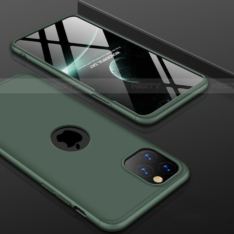 Custodia Plastica Rigida Cover Opaca Fronte e Retro 360 Gradi P01 per Apple iPhone 11 Pro Max Verde