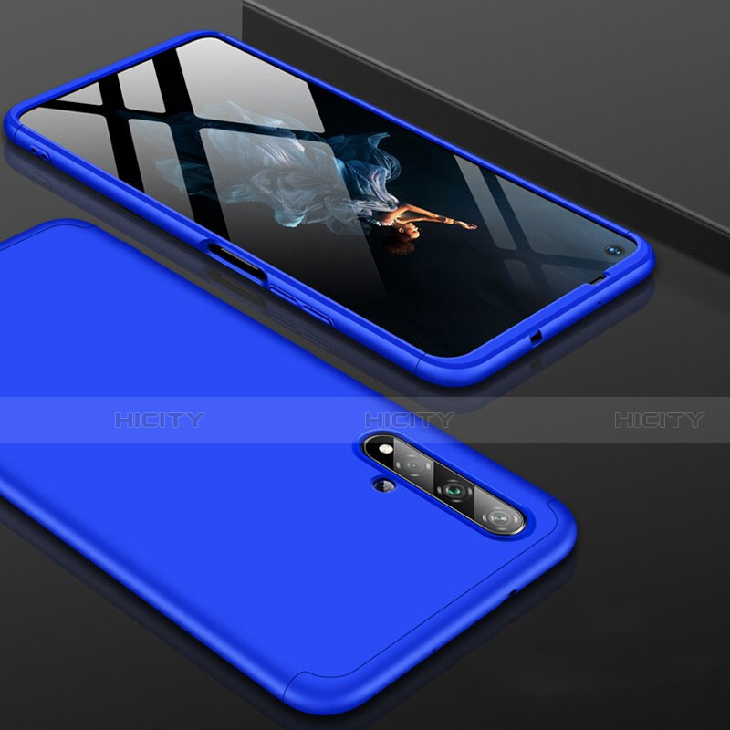 Custodia Plastica Rigida Cover Opaca Fronte e Retro 360 Gradi P01 per Huawei Honor 20 Blu