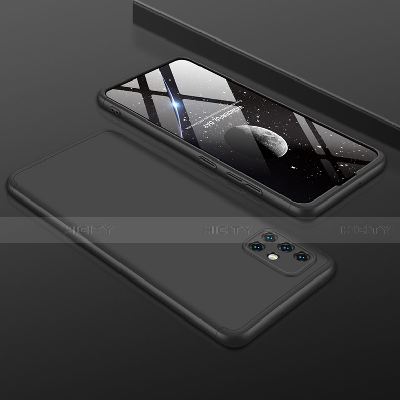 Custodia Plastica Rigida Cover Opaca Fronte e Retro 360 Gradi P01 per Samsung Galaxy A51 5G Nero
