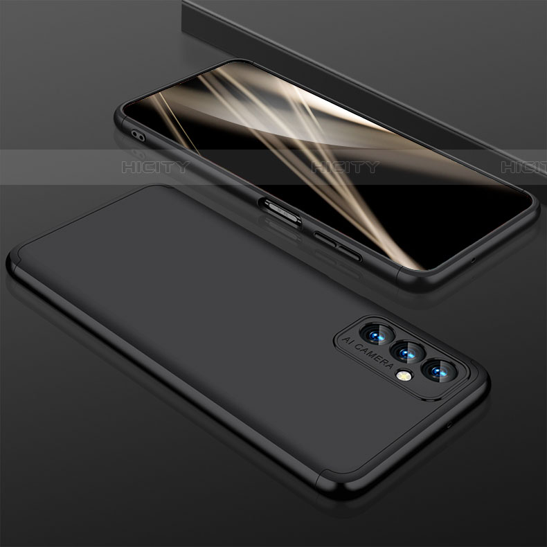 Custodia Plastica Rigida Cover Opaca Fronte e Retro 360 Gradi P01 per Samsung Galaxy F13 4G Nero