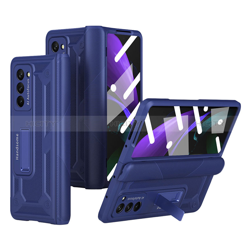 Custodia Plastica Rigida Cover Opaca Fronte e Retro 360 Gradi P06 per Samsung Galaxy Z Fold2 5G