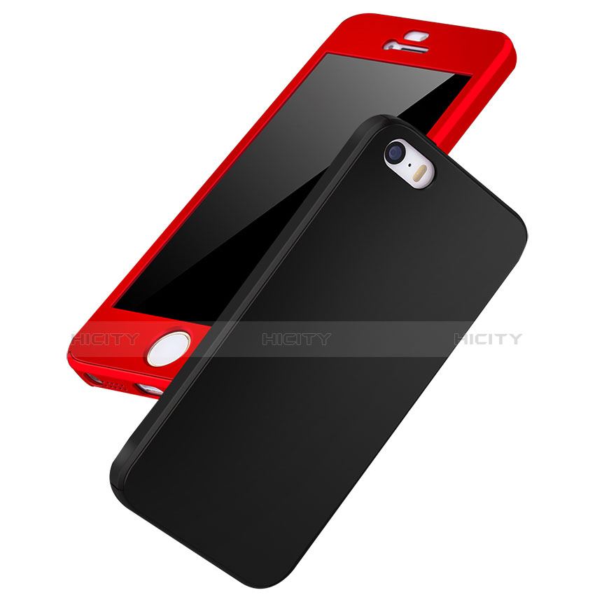 Custodia Plastica Rigida Cover Opaca Fronte e Retro 360 Gradi per Apple iPhone 5S