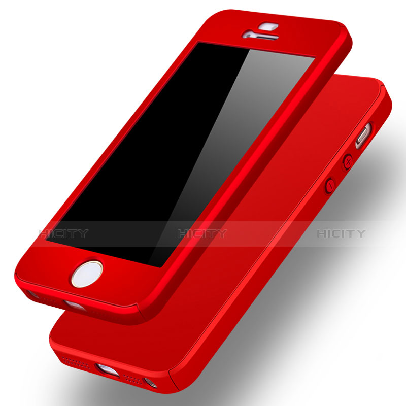 Custodia Plastica Rigida Cover Opaca Fronte e Retro 360 Gradi per Apple iPhone 5S