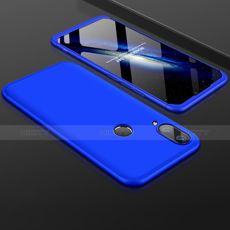 Custodia Plastica Rigida Cover Opaca Fronte e Retro 360 Gradi per Huawei Enjoy 9 Plus Blu