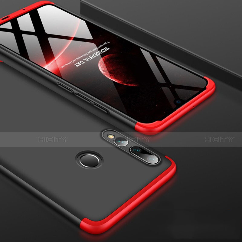 Custodia Plastica Rigida Cover Opaca Fronte e Retro 360 Gradi per Huawei Honor 20 Lite Rosso e Nero