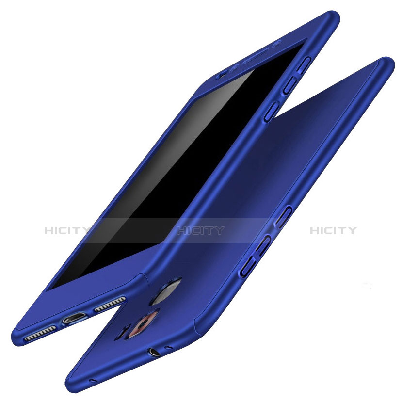 Custodia Plastica Rigida Cover Opaca Fronte e Retro 360 Gradi per Huawei Honor 7 Blu
