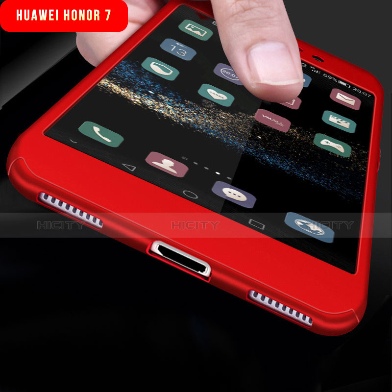 Custodia Plastica Rigida Cover Opaca Fronte e Retro 360 Gradi per Huawei Honor 7 Dual SIM