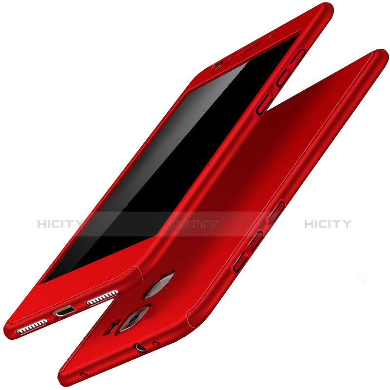 Custodia Plastica Rigida Cover Opaca Fronte e Retro 360 Gradi per Huawei Honor 7 Dual SIM Rosso