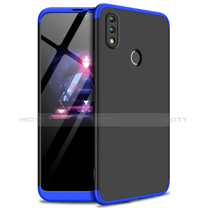 Custodia Plastica Rigida Cover Opaca Fronte e Retro 360 Gradi per Huawei Honor 8X Max Blu e Nero