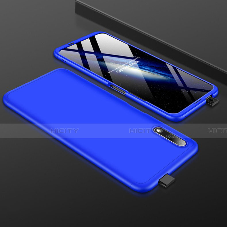 Custodia Plastica Rigida Cover Opaca Fronte e Retro 360 Gradi per Huawei Honor 9X Blu