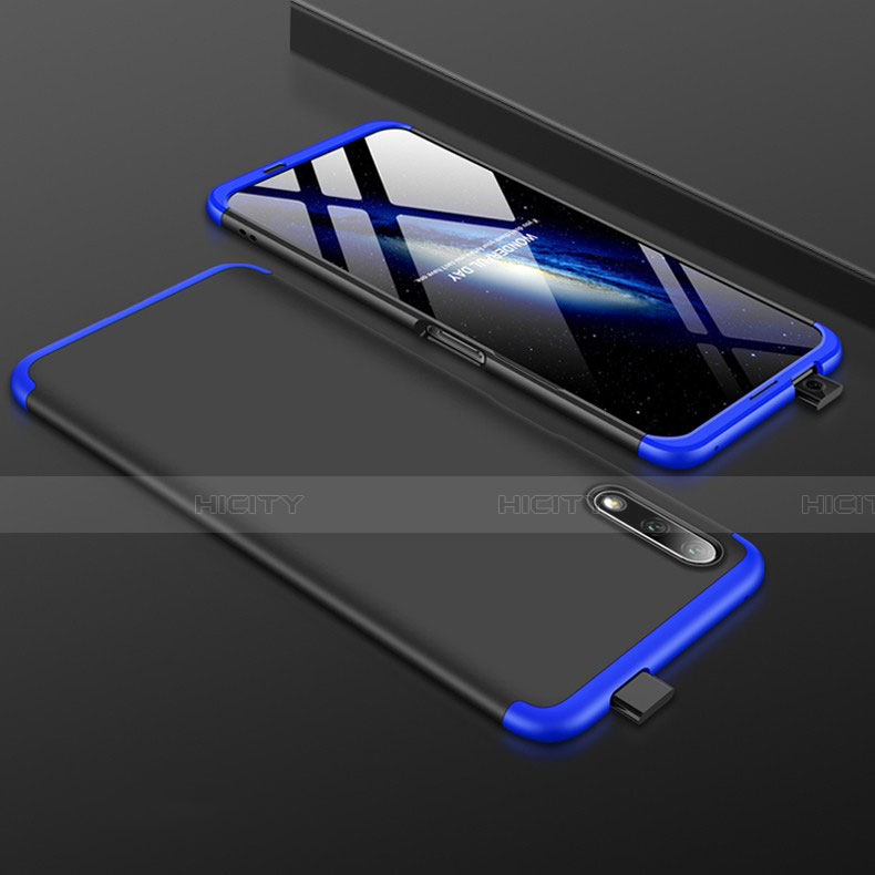 Custodia Plastica Rigida Cover Opaca Fronte e Retro 360 Gradi per Huawei Honor 9X Blu e Nero