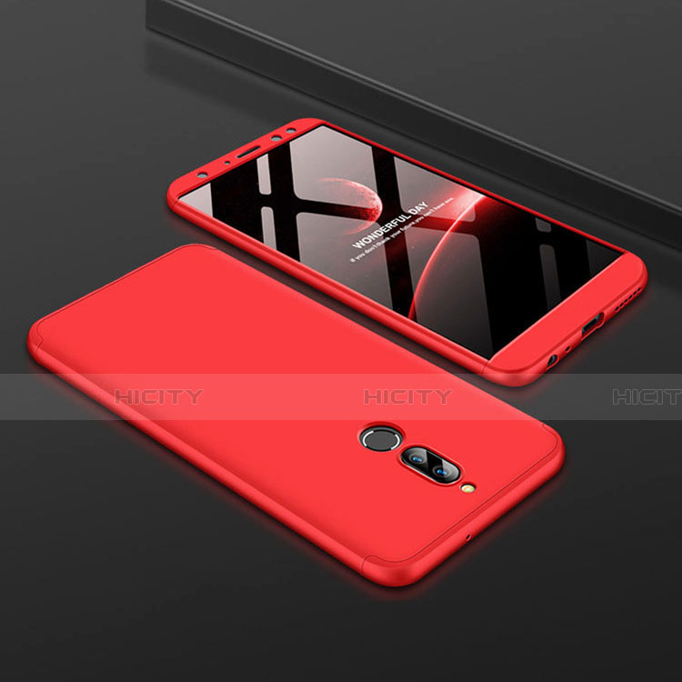 Custodia Plastica Rigida Cover Opaca Fronte e Retro 360 Gradi per Huawei Mate 10 Lite Rosso