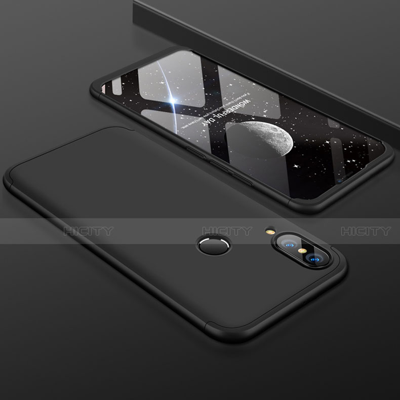 Custodia Plastica Rigida Cover Opaca Fronte e Retro 360 Gradi per Huawei Nova 3e Nero