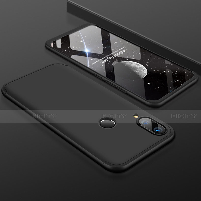 Custodia Plastica Rigida Cover Opaca Fronte e Retro 360 Gradi per Huawei Nova 3i Nero