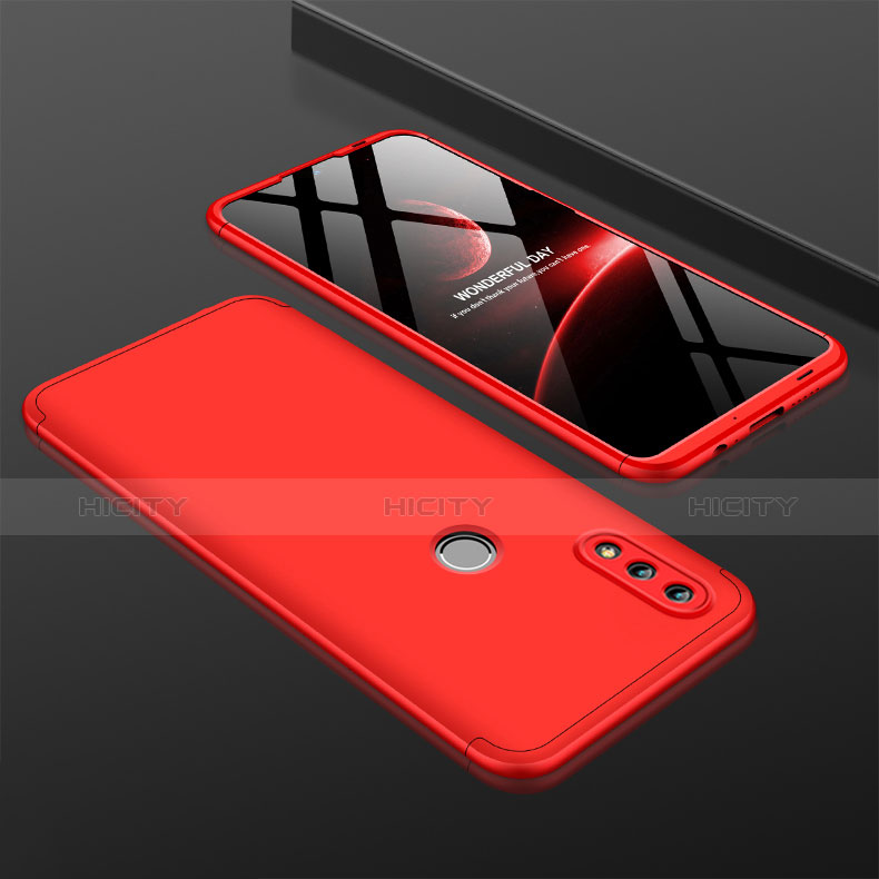 Custodia Plastica Rigida Cover Opaca Fronte e Retro 360 Gradi per Huawei P Smart (2019) Rosso