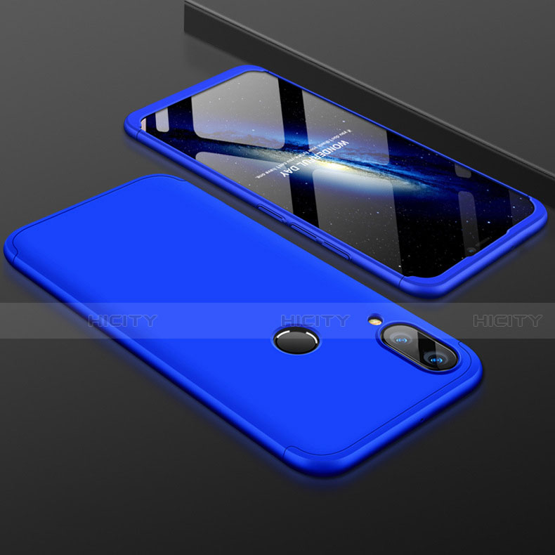 Custodia Plastica Rigida Cover Opaca Fronte e Retro 360 Gradi per Huawei P Smart+ Plus Blu