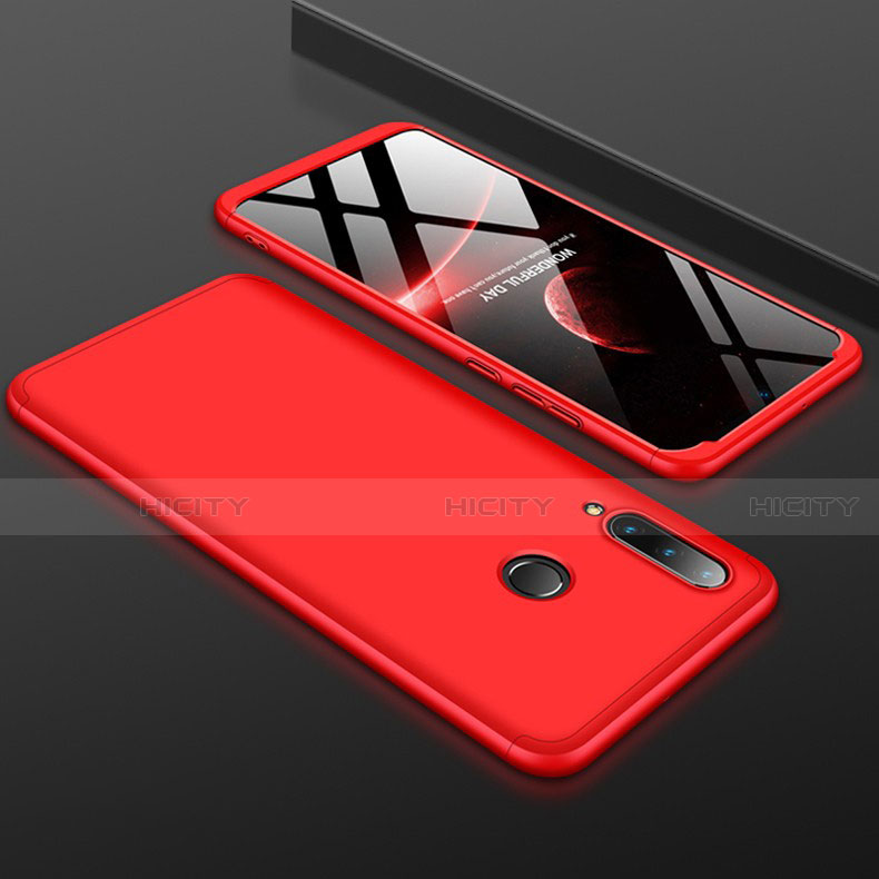 Custodia Plastica Rigida Cover Opaca Fronte e Retro 360 Gradi per Huawei P30 Lite New Edition Rosso