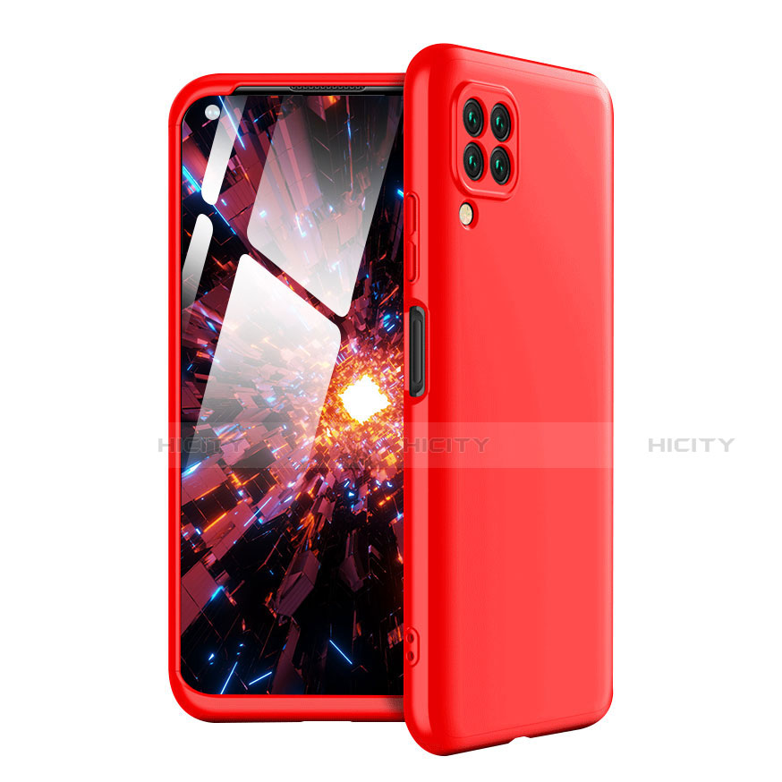 Custodia Plastica Rigida Cover Opaca Fronte e Retro 360 Gradi per Huawei P40 Lite Rosso