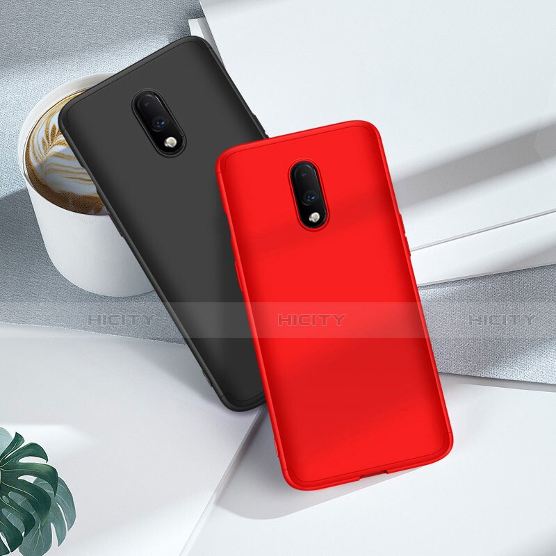 Custodia Plastica Rigida Cover Opaca Fronte e Retro 360 Gradi per OnePlus 7