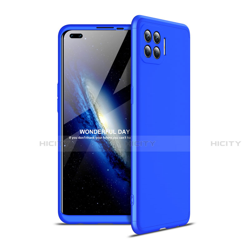 Custodia Plastica Rigida Cover Opaca Fronte e Retro 360 Gradi per Oppo A93 Blu